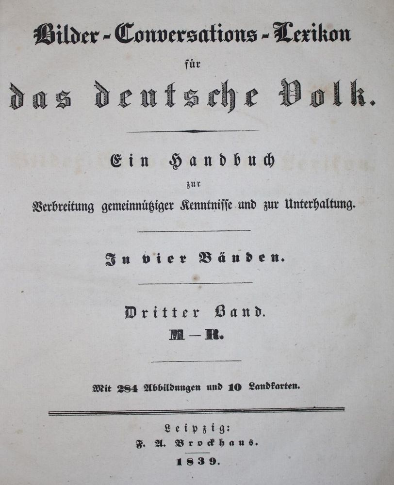 Große Abbildung Nr.1: 136-805 Brockhaus,F.A.: (Lexika - Wörterbücher - Sprachwissenschaften)