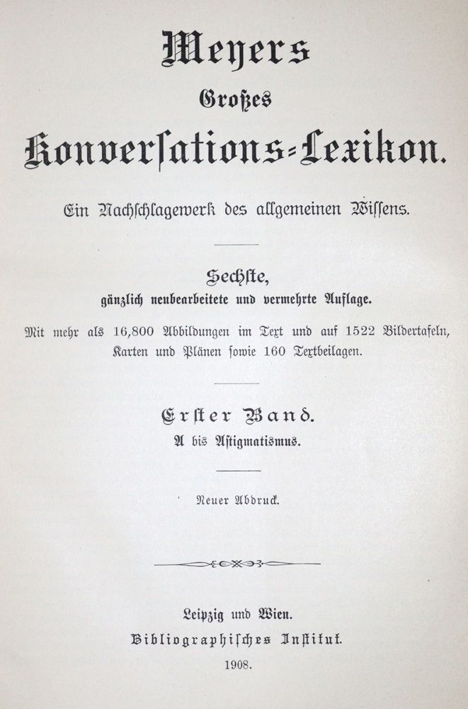 Große Abbildung Nr.1: 136-810 Meyers: (Lexika - Wörterbücher - Sprachwissenschaften)