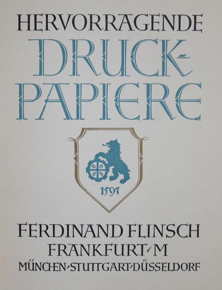 Große Abbildung Nr.1: 136-824 Flinsch,F.: (Papier)