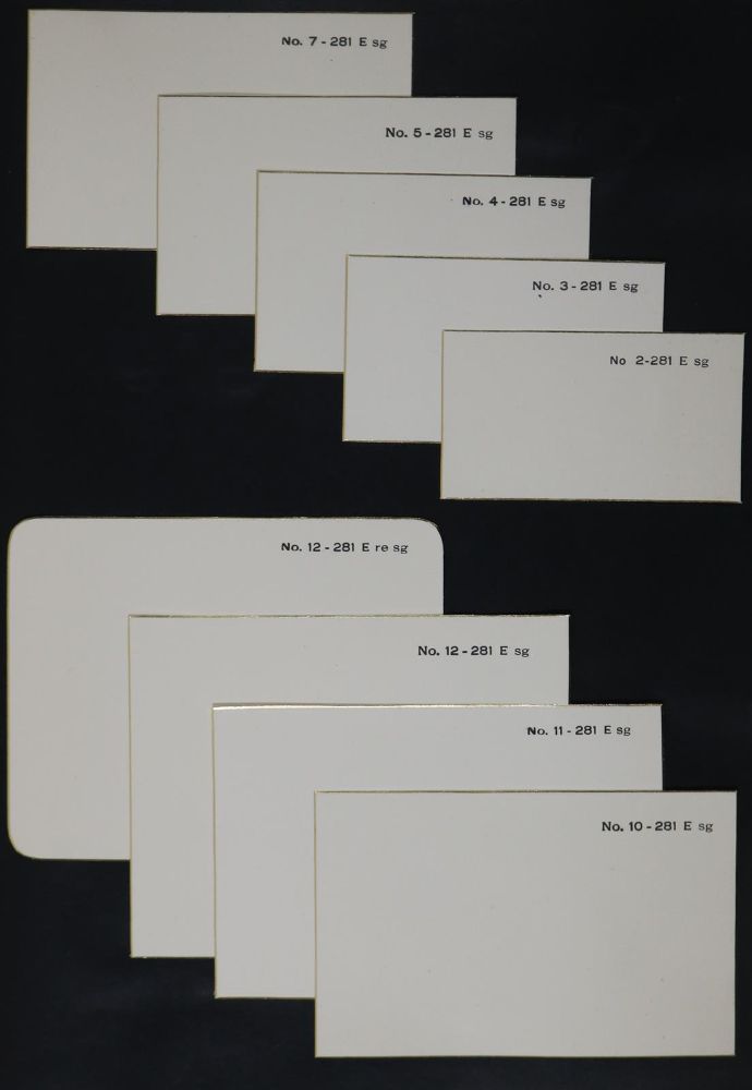 Große Abbildung Nr.1: 136-830 Papier-Musterbücher.: (Papier)
