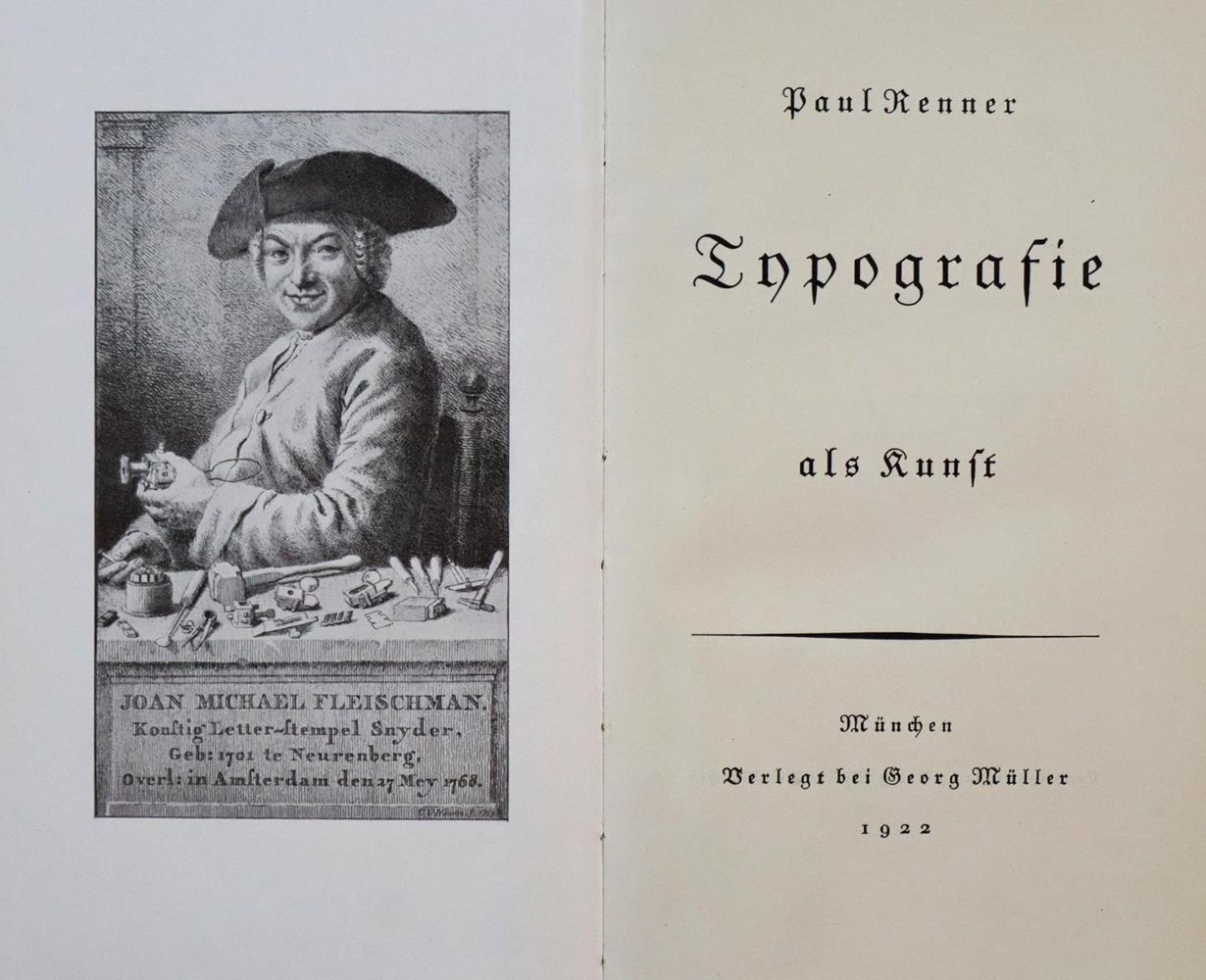 Große Abbildung Nr.1: 136-850 Renner,P.: (Typographie und Kalligraphie)