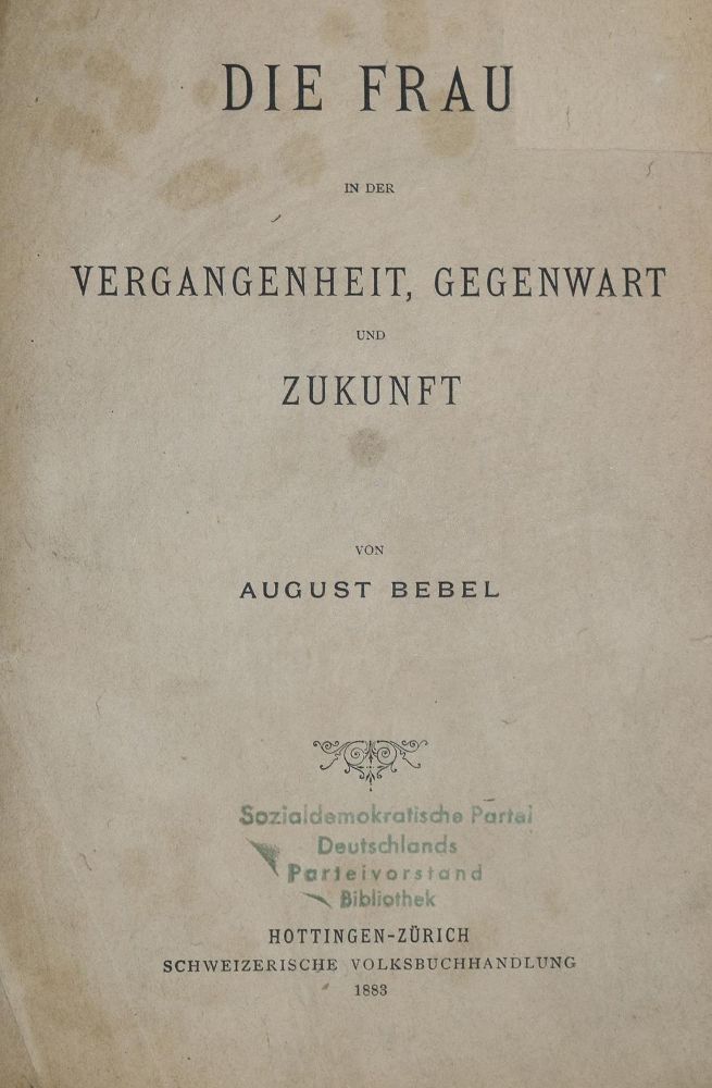 Große Abbildung Nr.1: 136-864 Bebel,A.: (Kultur- und Sittengeschichte)