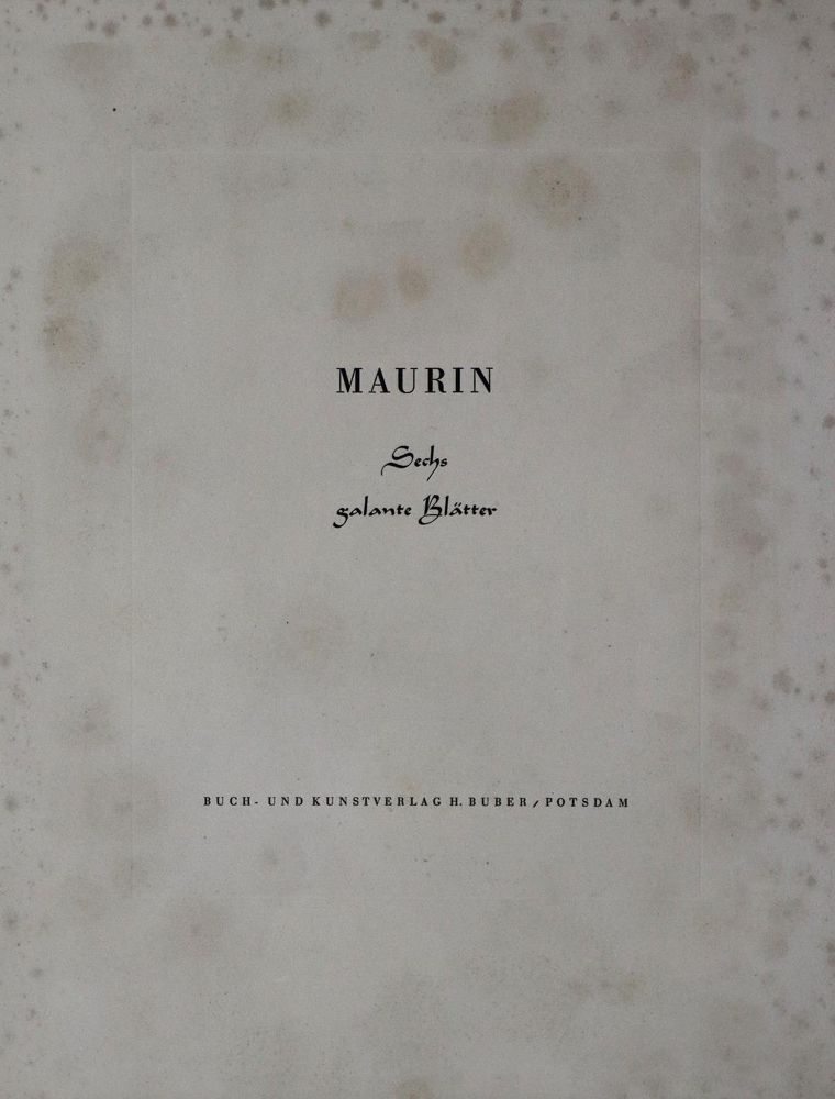 Große Abbildung Nr.2: 136-874 Maurin (Pseud. ?).: (Erotika - Galantes)