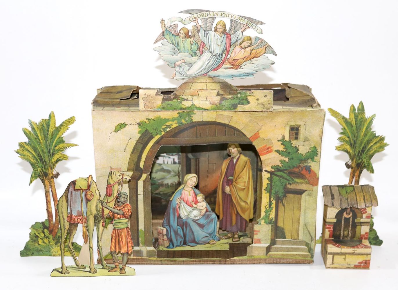 Große Abbildung Nr.1: 136-920 Papiertheater Krippe.: (Kindertheater)