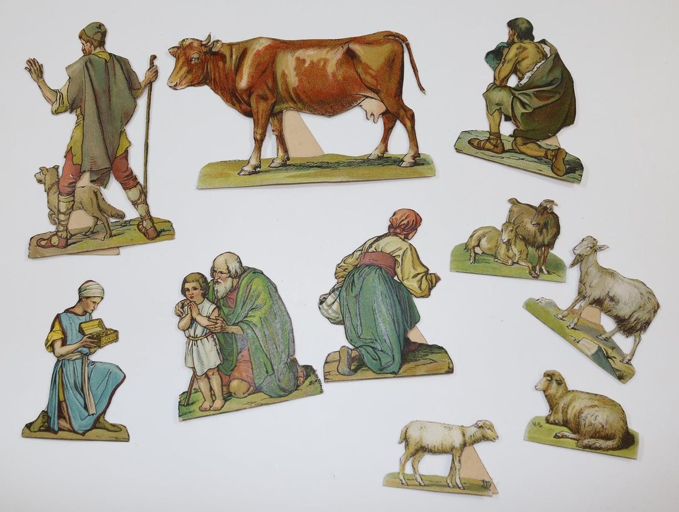 Große Abbildung Nr.23: 136-920 Papiertheater Krippe.: (Kindertheater)