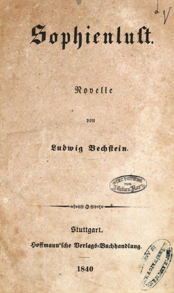 Große Abbildung Nr.2: 136-963 Bechstein,L.: (Literatur und illustrierte Bücher bis 19.Jahrhundert)