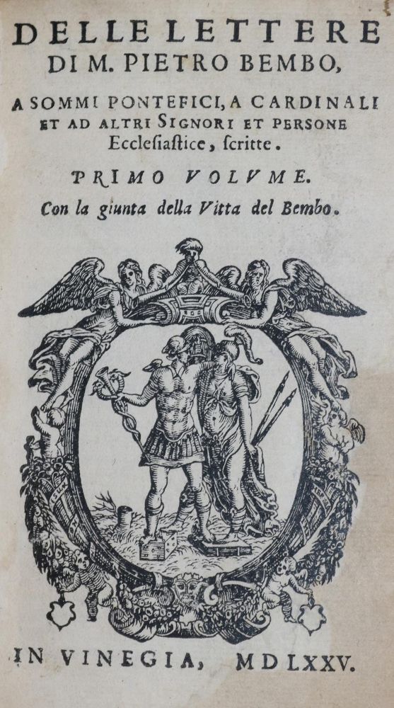 Große Abbildung Nr.1: 136-964 Bembo,P.: (Literatur und illustrierte Bücher bis 19.Jahrhundert)