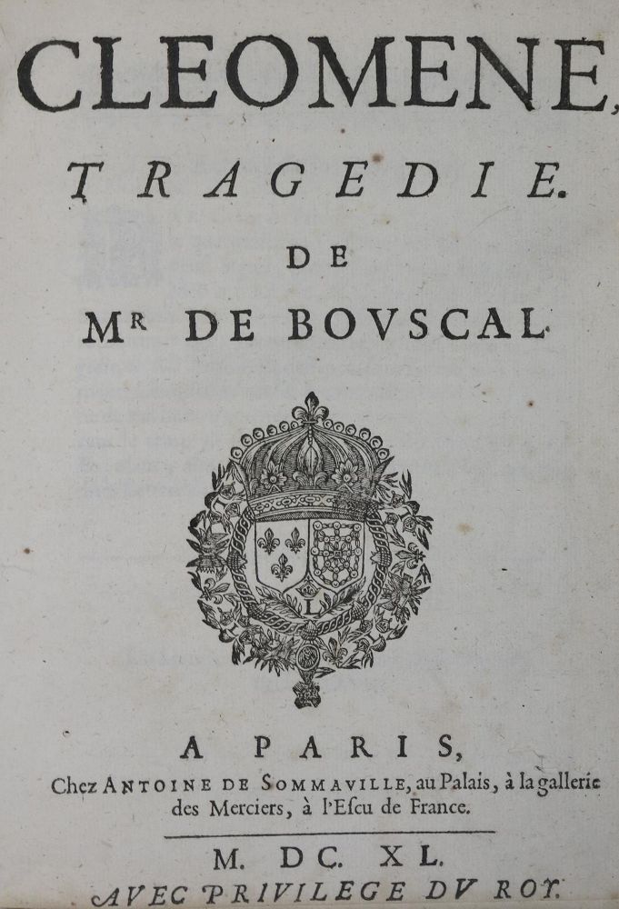 Große Abbildung Nr.1: 136-969 Bouscal,G.G.de.: (Literatur und illustrierte Bücher bis 19.Jahrhundert)