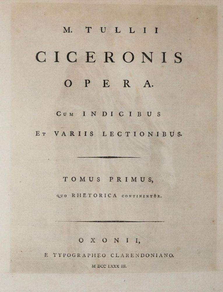 Große Abbildung Nr.2: 136-975 Cicero,M.T.: (Literatur und illustrierte Bücher bis 19.Jahrhundert)