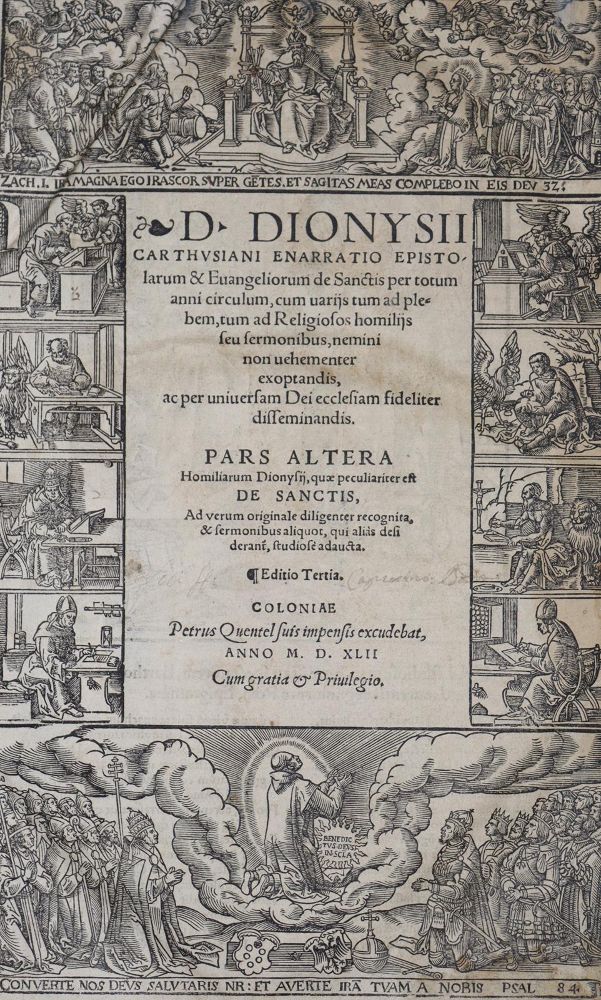 Große Abbildung Nr.1: 136-98 Dionysius Carthusianus.: (Alte Drucke, Handschriften und Theologie)