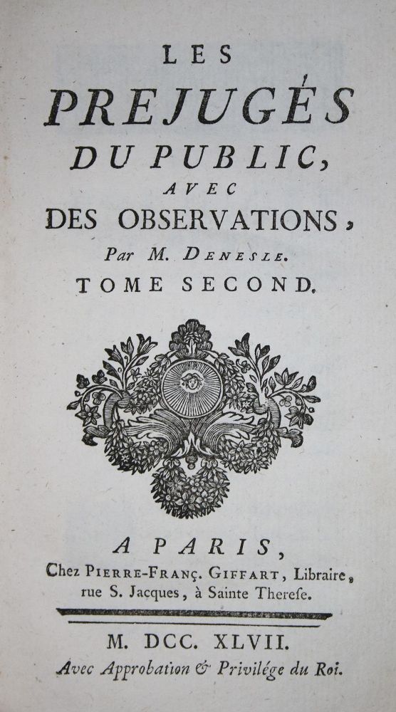 Große Abbildung Nr.1: 136-982 Denesle,M.: (Literatur und illustrierte Bücher bis 19.Jahrhundert)