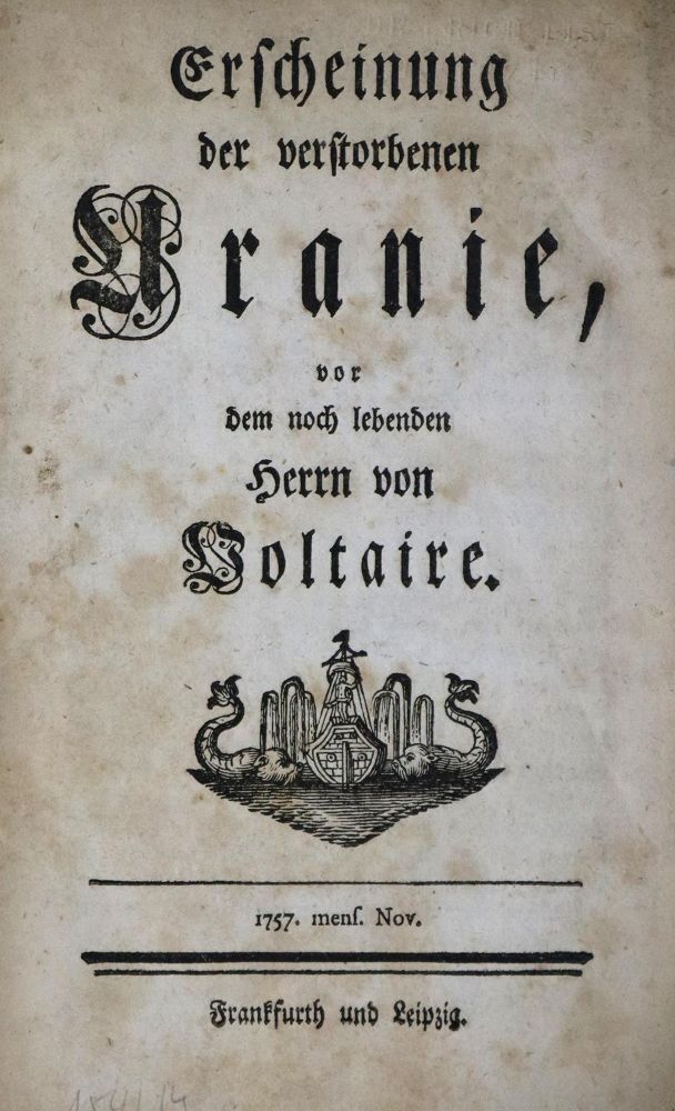 Große Abbildung Nr.1: 136-999 Erscheinung: (Literatur und illustrierte Bücher bis 19.Jahrhundert)