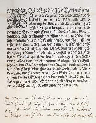 Bild Nr.1: 136-1 Ablaß.: (Alte Drucke, Handschriften und Theologie)