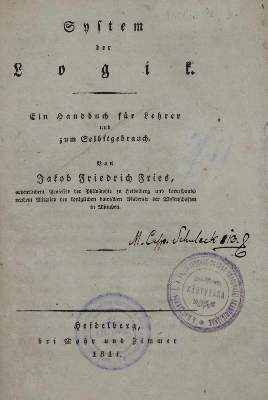 Bild Nr.1: 136-1004 Fries,J.F.: (Literatur und illustrierte Bücher bis 19.Jahrhundert)