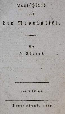 Bild Nr.1: 136-1011 Görres,I.: (Literatur und illustrierte Bücher bis 19.Jahrhundert)