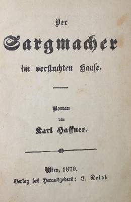 Bild Nr.1: 136-1053 Haffner,K. (d.i. K.Schlechter).: (Kolportage)