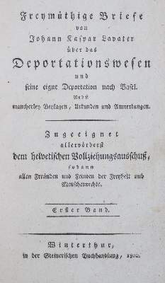 Bild Nr.1: 136-1077 Lavater,J.K.: (Literatur und illustrierte Bücher bis 19.Jahrhundert)
