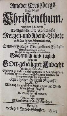 Bild Nr.1: 136-109 Creutzberg,A. (d.i. P.B.Sinold, genannt v.Schütz).: (Emblemata)