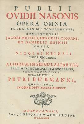 Bild Nr.2: 136-1109 Ovidius,N.P.: (Literatur und illustrierte Bücher bis 19.Jahrhundert)