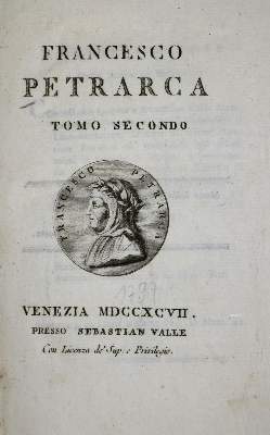 Bild Nr.1: 136-1110 Petrarca,F.: (Literatur und illustrierte Bücher bis 19.Jahrhundert)