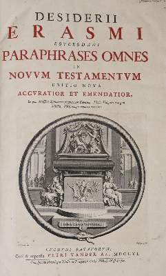 Bild Nr.1: 136-114 Erasmus Roterodamus,D.: (Alte Drucke, Handschriften und Theologie)