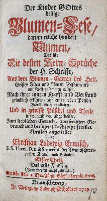 Bild Nr.1: 136-115 Ermisch,C.L.: (Alte Drucke, Handschriften und Theologie)