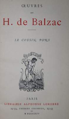 Bild Nr.1: 136-1175 Balzac,H.de.: (Literatur und illustrierte Bücher 20.Jahrhundert - Alte Literatur in modernen Ausgaben)