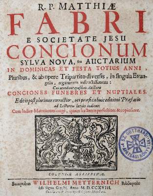 Bild Nr.1: 136-124 Faber,M.: (Alte Drucke, Handschriften und Theologie)