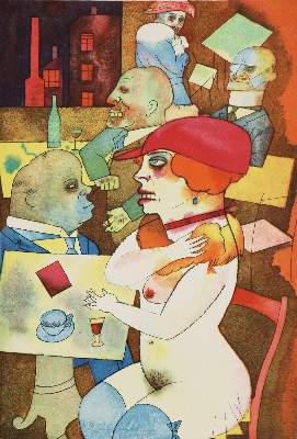 Bild Nr.3: 136-1254 Grosz,G.: (Literatur und illustrierte Bücher 20.Jahrhundert - Alte Literatur in modernen Ausgaben)