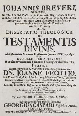 Bild Nr.1: 136-128 Fecht,J.: (Alte Drucke, Handschriften und Theologie)