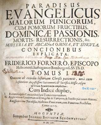 Bild Nr.1: 136-135 Förner,F.: (Alte Drucke, Handschriften und Theologie)