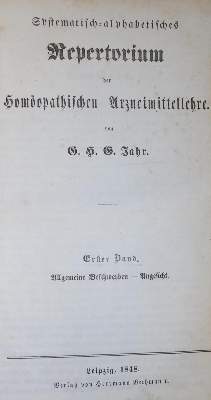 Bild Nr.1: 136-1468 Jahr,G.H.G.: (Medizin, Homöopathie)