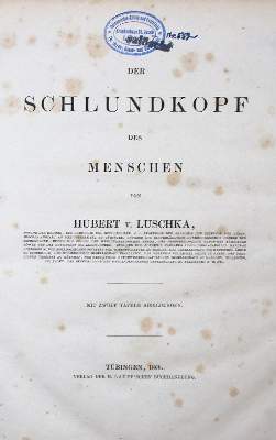 Bild Nr.1: 136-1485 Luschka,H.v.: (Medizin)