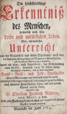 Bild Nr.1: 136-1496 Richter,C.F.: (Medizin, Pharmazie)