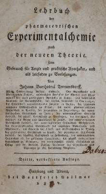 Bild Nr.1: 136-1498 Trommsdorff,J.B.: (Medizin, Pharmazie)
