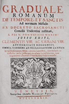 Bild Nr.1: 136-150 Graduale romanum: (Alte Drucke, Handschriften und Theologie)