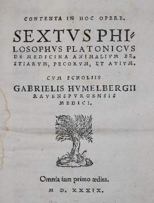 Bild Nr.1: 136-1502 Placitus,S.: (Medizin)