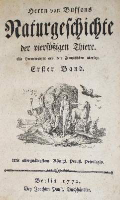Bild Nr.1: 136-1537 Buffon,(G.L.L.)de.: (Zoologie)