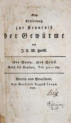Bild Nr.1: 136-1542 Herbst,J.F.W.: (Zoologie)