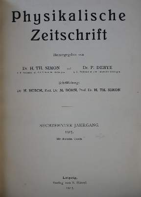 Bild Nr.1: 136-1557 Physikalische Zeitschrift.: (Zoologie)