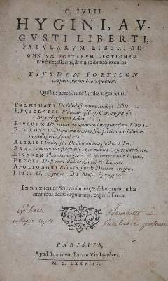 Bild Nr.1: 136-1587 Hyginus,C.J.: (Verschiedene Gebiete - Varia, Astronomie)