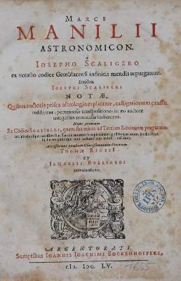 Bild Nr.1: 136-1589 Manilius,M.: (Verschiedene Gebiete - Varia, Astronomie)
