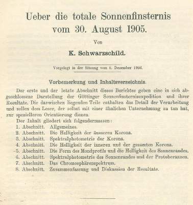 Bild Nr.1: 136-1592 Schwarzschild,K.: (Verschiedene Gebiete - Varia, Astronomie)