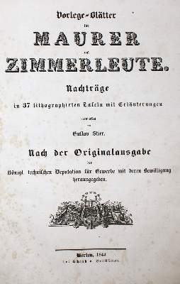 Bild Nr.1: 136-1602 Stier,G.: (Verschiedene Gebiete - Varia, Bauwesen)