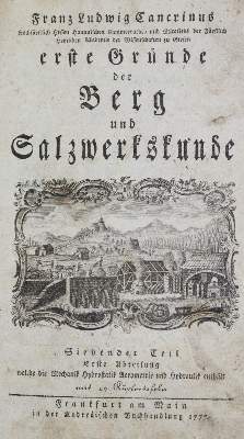 Bild Nr.1: 136-1605 Cancrin,F.L.: (Verschiedene Gebiete - Varia, Bergbau)