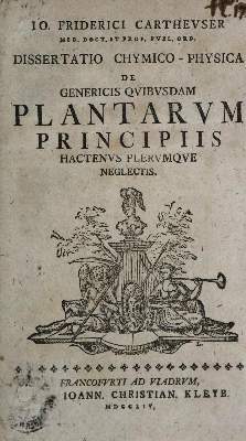 Bild Nr.1: 136-1614 Cartheuser,J.F.: (Verschiedene Gebiete - Varia)