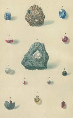 Bild Nr.1: 136-1634 Bauer,M.: (Verschiedene Gebiete - Varia, Geologie - Mineralogie u. Paläontologie)