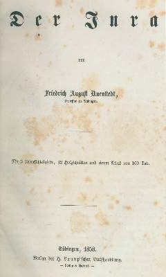 Bild Nr.1: 136-1635 Quenstedt,F.A.: (Verschiedene Gebiete - Varia, Geologie - Mineralogie u. Paläontologie, Jura)