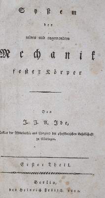 Bild Nr.1: 136-1665 Ide,J.J.A.: (Verschiedene Gebiete - Varia, Mathematik)
