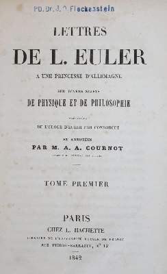 Bild Nr.1: 136-1695 Euler,L.: (Verschiedene Gebiete - Varia, Physik)